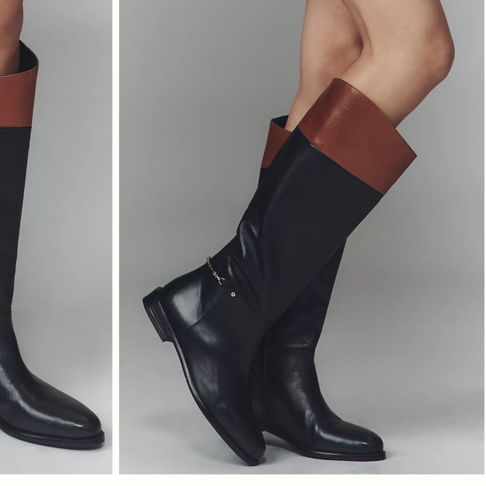 Anthro Bronx Leather Riding Boot